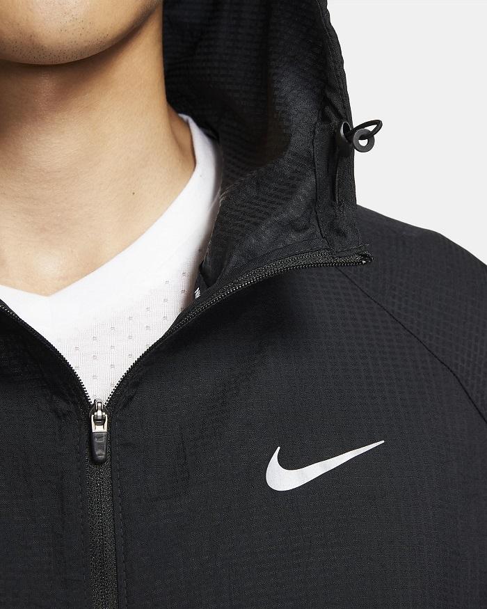 Nike Felpa Cappuccio Cerniera Intera Essential Uomo Nero Argento - CU5358-010