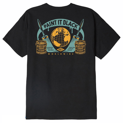 Obey Men's Short Sleeve T-Shirt Paint It 165262609 black