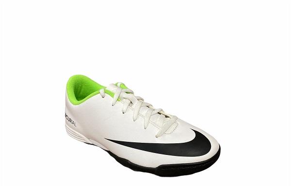 Nike scarpa da calcetto da ragazzo JR Mercurial Vortex Tf 573875 103 bianco
