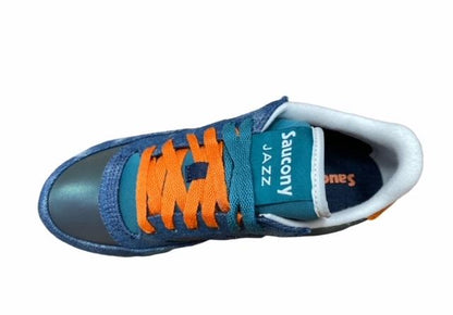 Saucony Original scarpa sneakers da donna Jazz Triple S60567-2 denim blu-arancio
