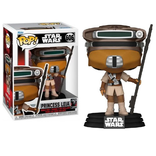Funko Pop! Star Wars Rückkehr der Jedi 40th - (606) Prinzessin Leia Wackelkopf 9 cm
