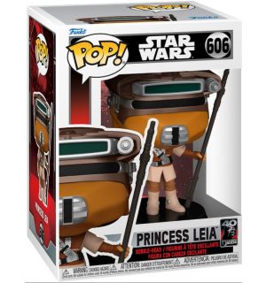 Funko Pop! Star Wars Rückkehr der Jedi 40th - (606) Prinzessin Leia Wackelkopf 9 cm