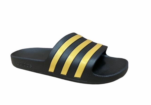 Adidas ciabatta per piscina e mare Adilette Aqua EG1758 nero-oro