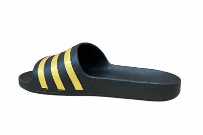 Adidas ciabatta per piscina e mare Adilette Aqua EG1758 nero-oro