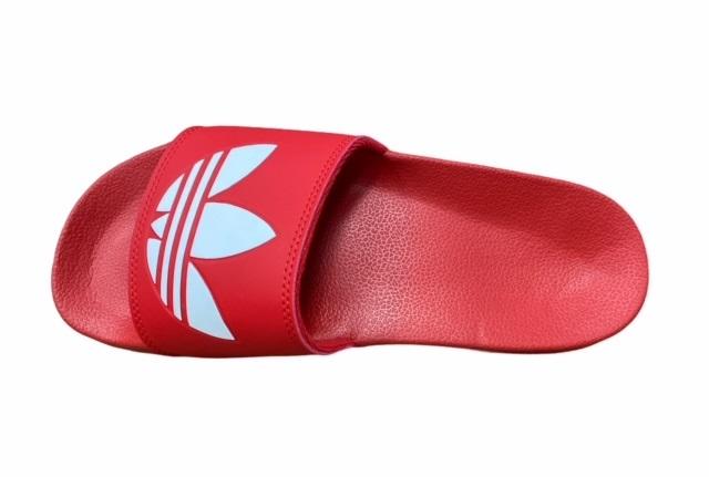 Adidas Originals Ciabatta unisex per mare eo piscina Adilette Lite FU8296 rosso-bianco