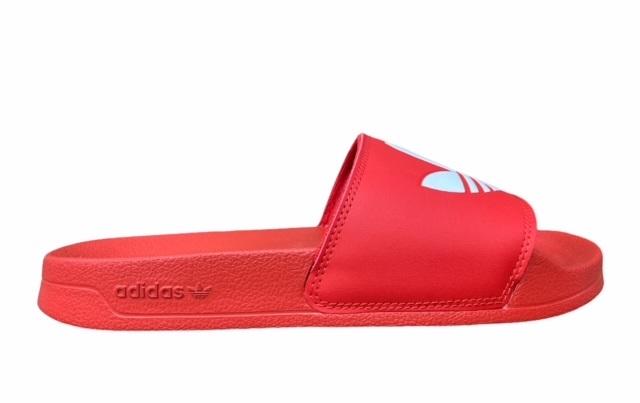 Adidas Originals Ciabatta unisex per mare eo piscina Adilette Lite FU8296 rosso-bianco