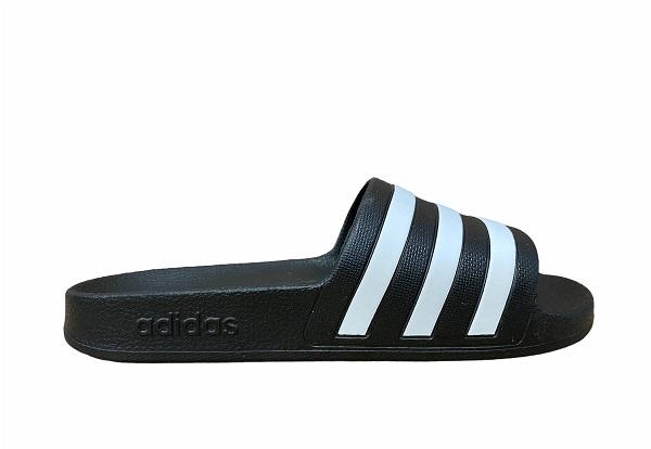 Adidas ciabatta unisex per mare e piscina Aqua F35543 nero-bianco