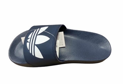Adidas Originals Ciabatta Unisex Mare Piscina Adilette Lite Blu Bianca - FU8299