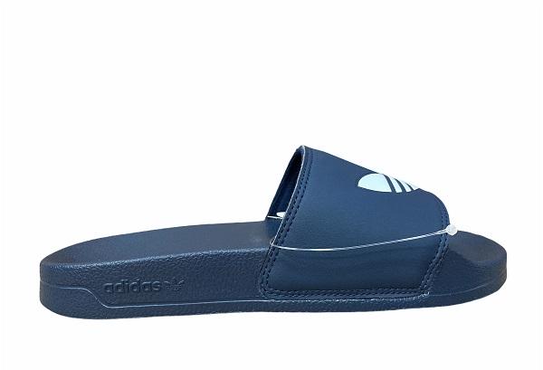 Adidas Originals Ciabatta Unisex Mare Piscina Adilette Lite Blu Bianca - FU8299