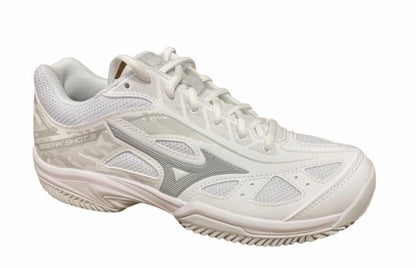 Mizuno scarpa da tennis da donna Break Shot 3 CC 61GC212603 bianco-grigio