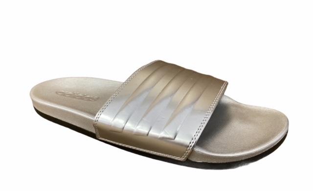 Adidas ciabatta da donna per piscina o mare Adilette Comfort FW7683 argento