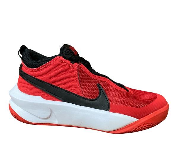 Nike Scarpa Basket Junior Team Hustle D 10 GS Rosso Nero - CW6735-600