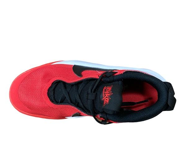 Nike Scarpa Basket Junior Team Hustle D 10 GS Rosso Nero - CW6735-600