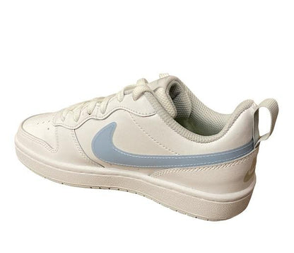 Nike scarpa sneakers da ragazza Court Borough Low 2 DD3023 100 bianco arrurro rosa