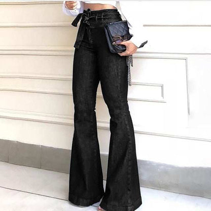 Pantaloni donna a zampa larga Jeans