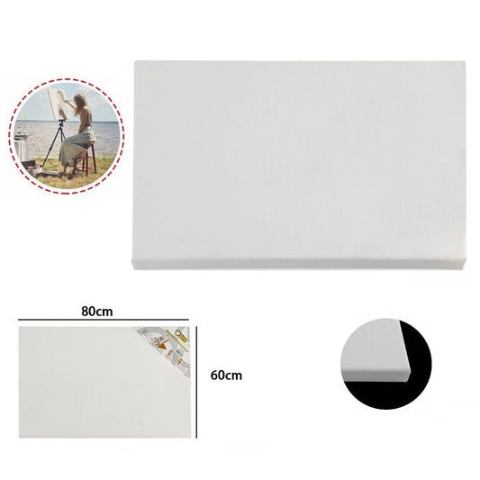 Tela Pittura Tele Per Dipingere Telaio In Legno Telati Cotone Grana Fine 60X80Cm