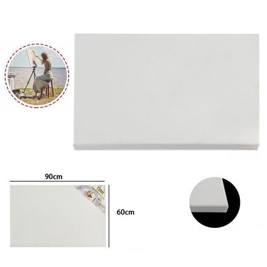Tela Pittura Tele Per Dipingere Telaio In Legno Telati Cotone Grana Fine 60X90Cm