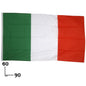 ITALIAN FLAG WITH LOOP FOR STAFF ITALIAN NATIONAL TRICOLOR LARGE 90X60 cm