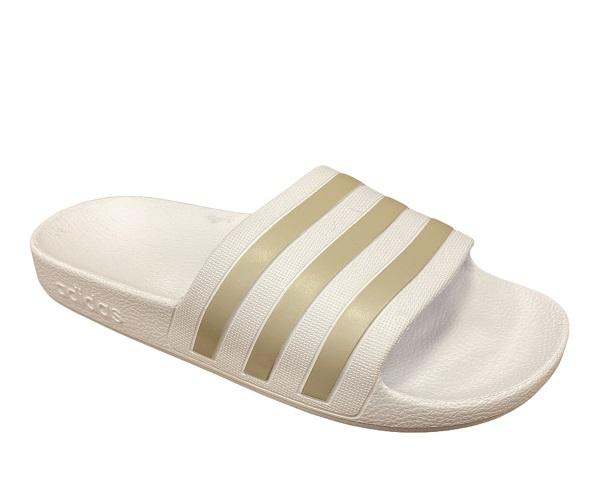 Adidas ciabatta per mare e piscina Adilette Aqua EF1730 bianco-platino