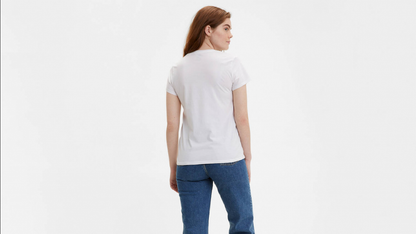 Levi's maglietta manica corta da donna Logo Piccolo 391850006 bianco