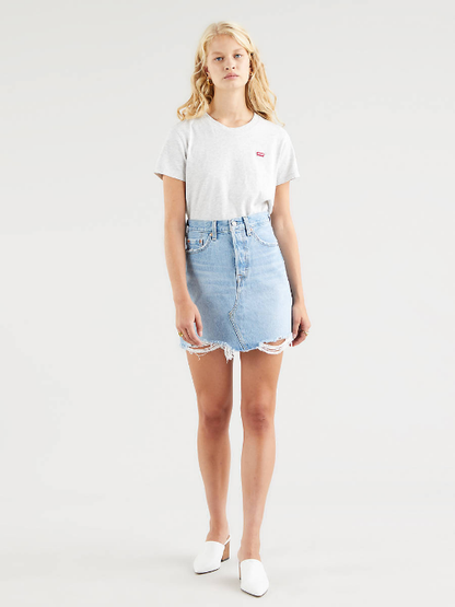 Levi's Gonna a Taglio Vivo Vita Alta Donna 778820040 Indaco Chiaro