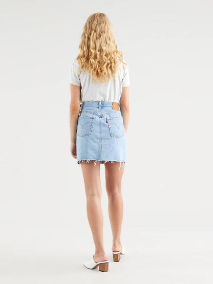 Levi's Gonna a Taglio Vivo Vita Alta Donna 778820040 Indaco Chiaro