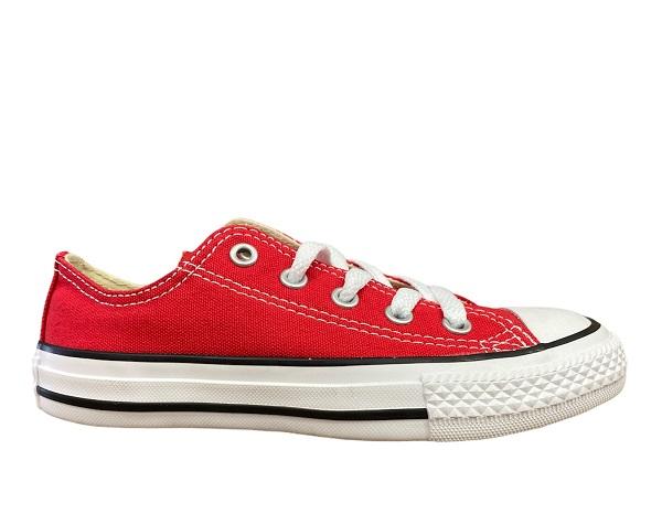 Converse scarpa sneakers da ragazzi Chuck Taylor All Star Classica bassa 3J236C rosso