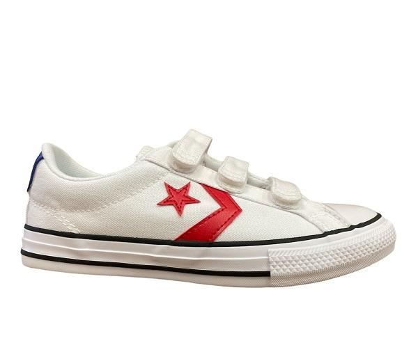 Converse scarpe sneakers da bambino Star Player Ox 670227C bianco