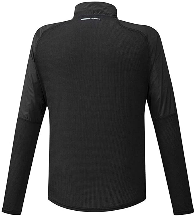 Mizuno maglia da corsa  mezza zip da uomo Active Aeroflow LS J2GC0525 09 nero