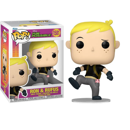 Funko Pop! Disney – Kim Possible (1581) Ron und Rufus Figur Vinyl 9 Cm Funko