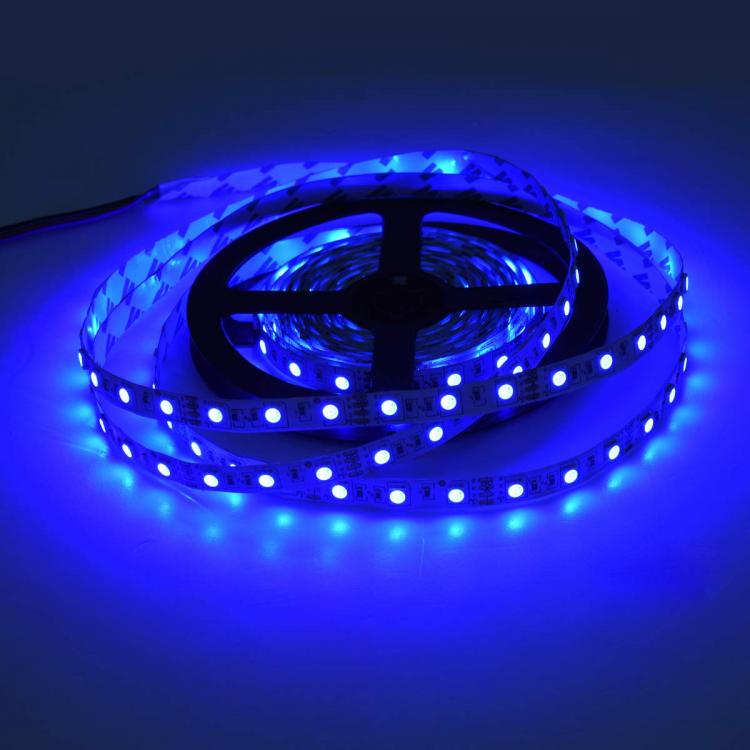 LED-Streifen SMD 5050 5M 5 Meter 12V IP66 Selbstklebend Spulen-LED Flexibel Blau