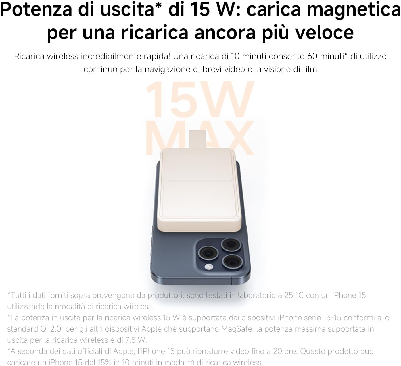 Xiaomi Mi Magnetic Powerbank Essential 6000mAh Com MagSafe Wireless IPhone Beige