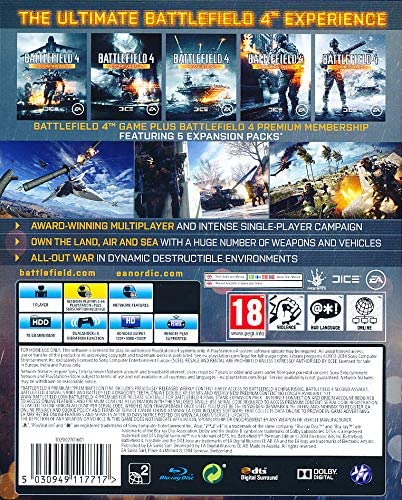 BATTLEFIELD 4 PREMIUM EDITION ITALIENISCHES SPIEL PLAYSTATION 4 EU-SPIEL VERSIEGELT