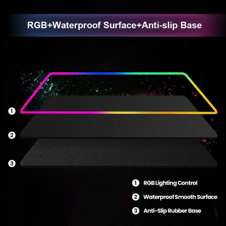 Kit Tappetino Mousepad Gaming Mouse Xxl+Tastiera Trust Ziva Led Pc Illuminata
