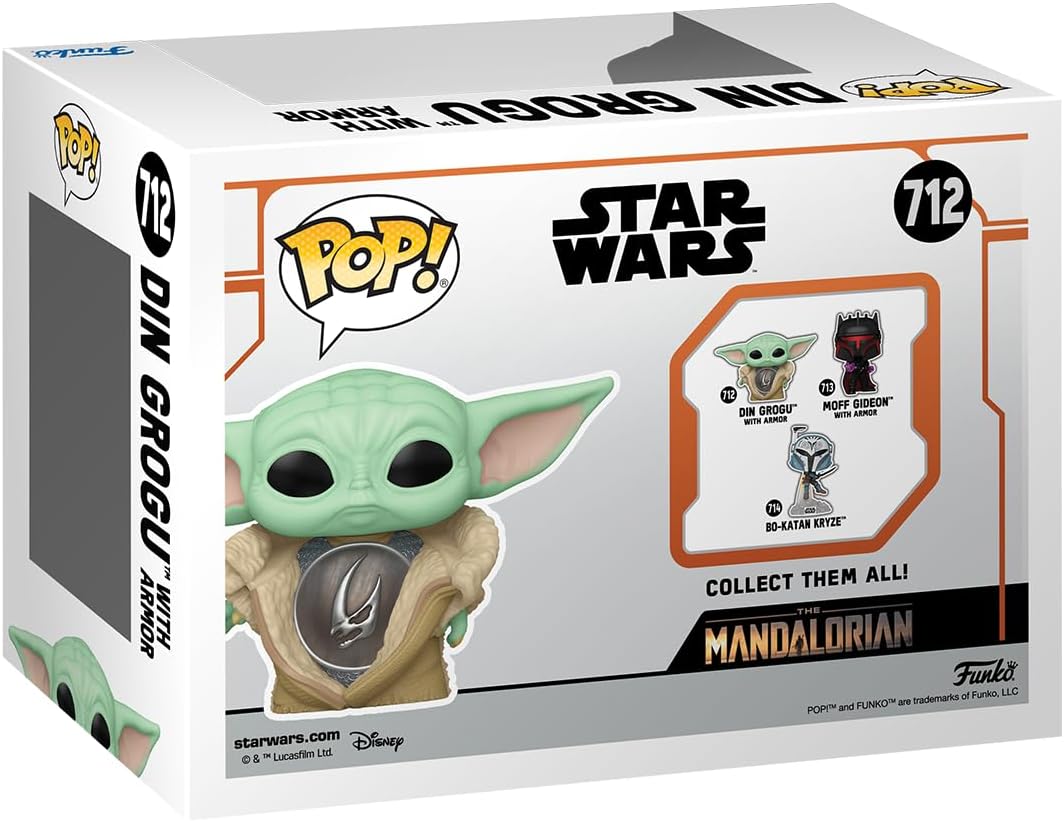 Funko Pop ! Star Wars (712) Din Grogu W/ Armor (The Child Baby Yoda) 9cm