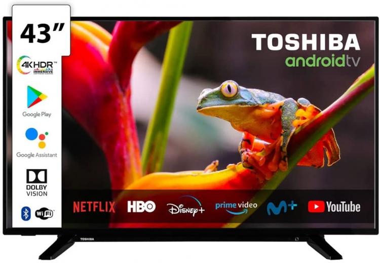 Toshiba Smart TV 43" LED Ultra HD 4K HDR Android WiFi DVB/T2/S2 43Ua2063Dg DTS