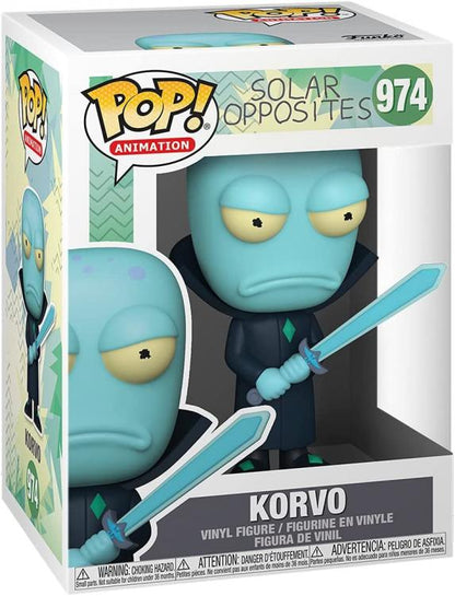 Funko Pop! Animation Solar Opposites – (974) Korvo Figur Vinyl 9cm