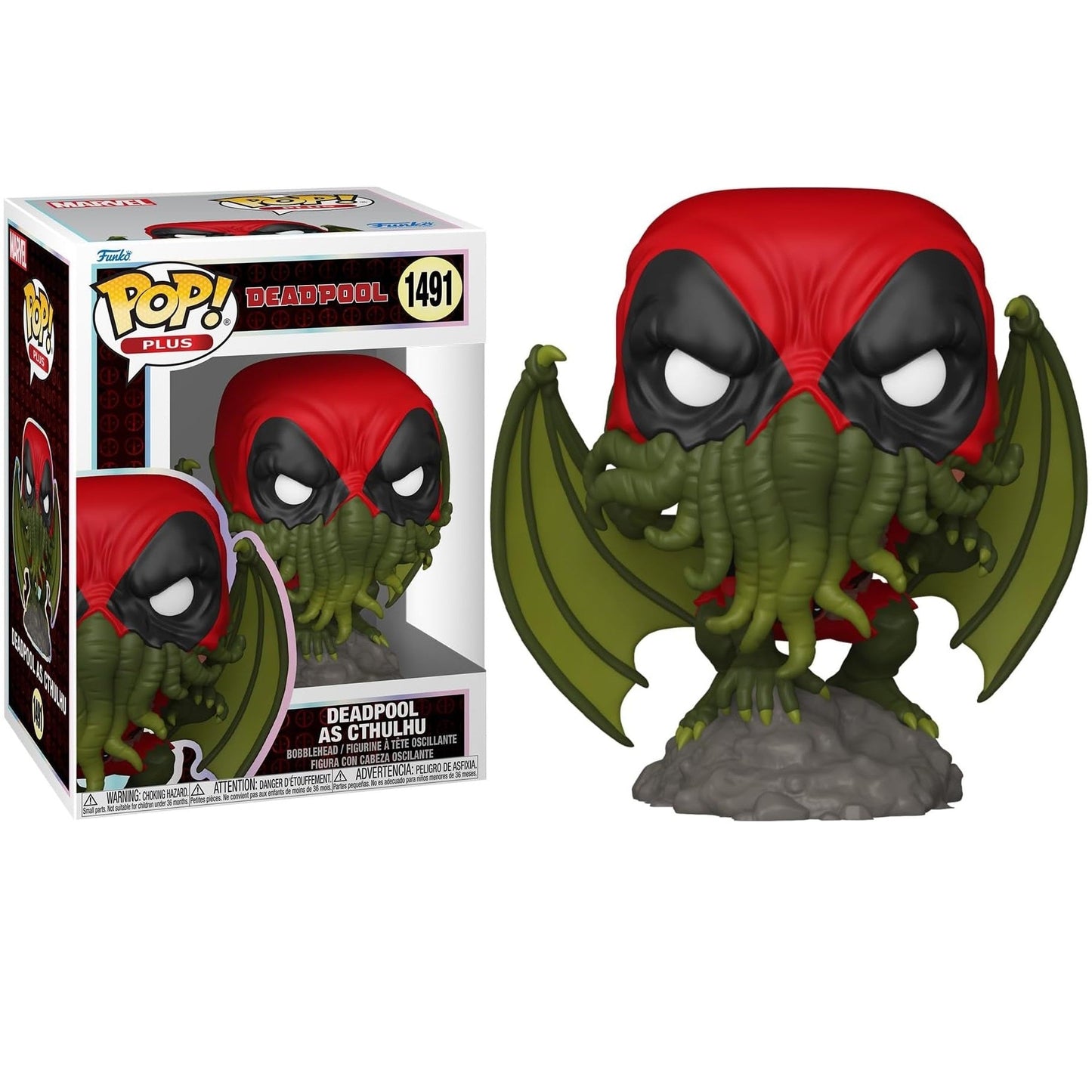 Funko Pop! Plus- Deadpool (1491) Deadpool als Cthulhu Vinylfigur 9cm