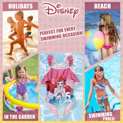Costume da bagno bambina Disney la Sirenetta Ariel un pezzo intero mare 6157