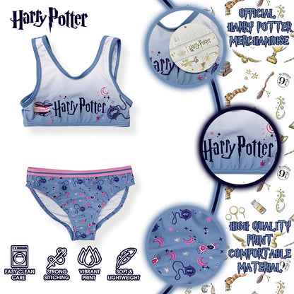 Harry Potter Girls' Swimsuit 2-Piece Bikini Kids' Beachwear 6163
