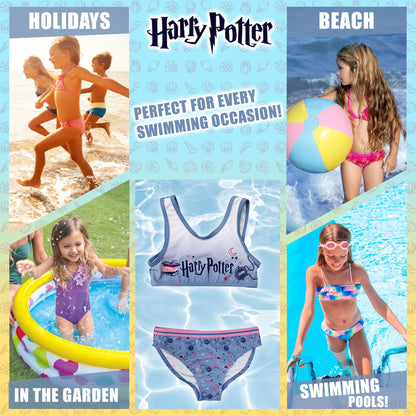 Harry Potter Girls' Swimsuit 2-Piece Bikini Kids' Beachwear 6163