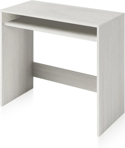Scrittoio compatto bianco Alpes - 79x43x79 cm con ripiani moderni