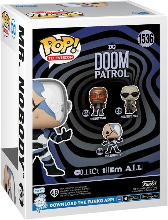 Funko Pop! Television DC Doom Patrol (1536) Mr. Nobody Glow-in-the-Dark Figur