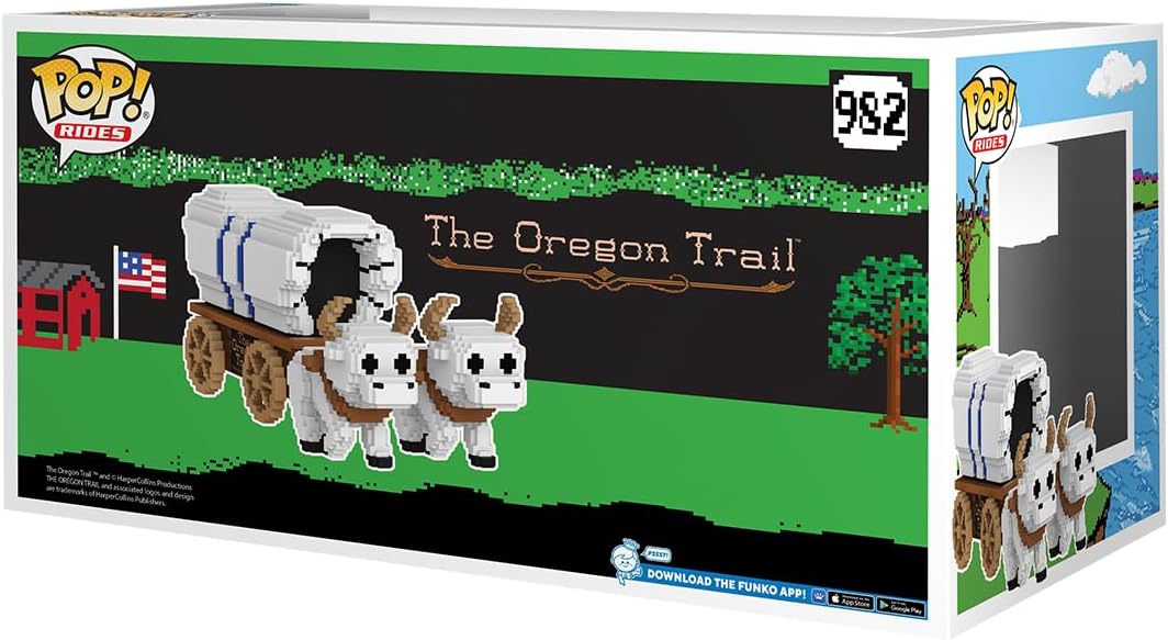 Funko Pop! Rides: The Oregon Trail (982) Oxen And Wagon - Vinyl Figure 15cm