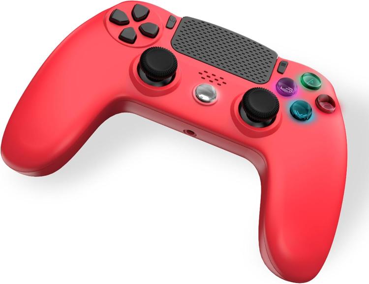 Freaks Controller Wireless Per Ps4/Ps3/Pc/Android/Ios Pulsanti Illuminati Red