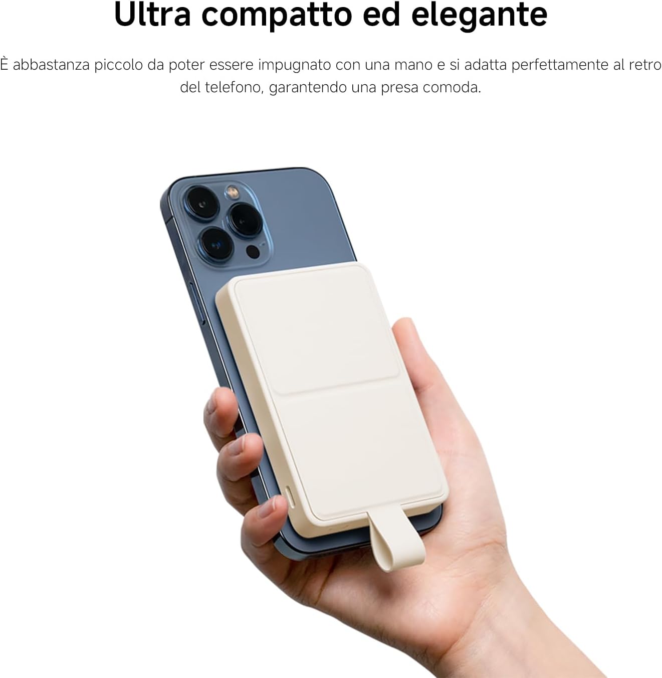 Xiaomi Mi Magnetic Powerbank Essential 6000mAh Com MagSafe Wireless IPhone Beige