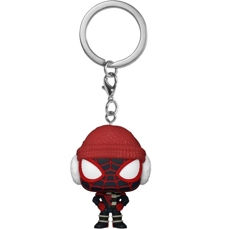 Funko Schlüsselanhänger! Pocket – Marvel Spider-Man – Miles Morales (Winteranzug)