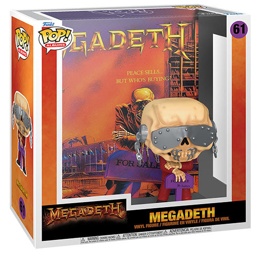 Funko Pop ! Rocks  Albums - Megadeth (61) Megadeth Vinyl Figure Rock Skull