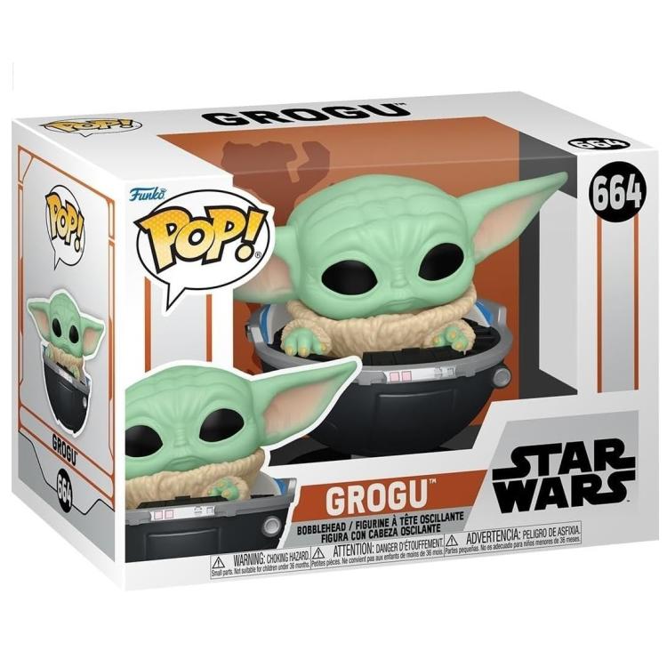 Funko Pop! Star Wars The Mandalorian (664) - Grogu Child Baby Yoda Vinylfigur