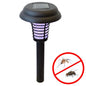 Solar LED Outdoor Lamp Mosquito Trap Electric Zapper Bug Killer with Ground Stake